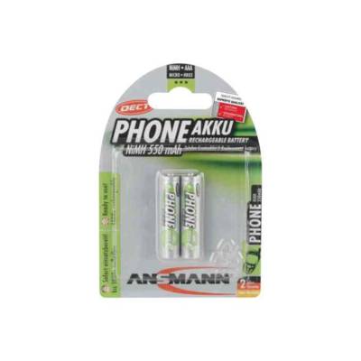 Pile rechargeable NiMH, maxE Micro AAA, 550 mAh - ANSMANN