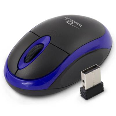 Souris optique sans fil Vulture 3D TM116B Bleue - TITANUM