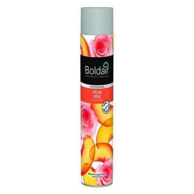 Aérosol 750 ml Désodoriasant parfumant pêche rose - BOLDAIR