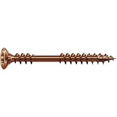 Vis terrasse SPAX 4.5x60mm Tête cyl. T-STAR plus T25 - Pointe CUT - inox A2 antique - 100 unités - 25479004506022 - SPAX FRANCE
