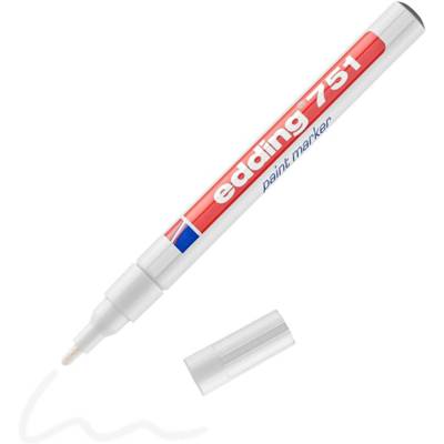 Marqueur Peinture 751 Blanc Pointe Ronde 1-2 mm - EDDING