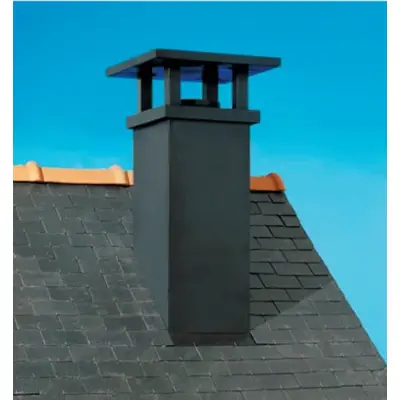 Sortie de toit Tradinov pente 64 à 73% Ø230 Clas Noir lisse POUJOULAT TCP 70-230S - 01230403 NOIR - CHEMINEES POUJOULAT