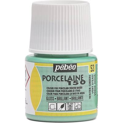 Flacon 45 ml Peinture P150 Porcelaine Coloris VERT D EAU - PÉBÉO