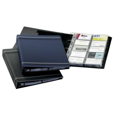 Classeur anneaux pour cartes de visite VISIFIX, A4 avec 20 pochettes (400 CV) - DURABLE