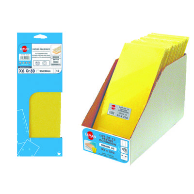 Lot 12 patins non perforés 93 x 230 grain 40 par 15 lots - Gedimat - LEMAN