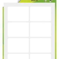 Sachet de 48 étiquettes blanches - 24 x 35 mm - Avery