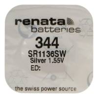 Pile bouton Silver Oxyde 344 / SR1136 SW 0% mercure - RENATA