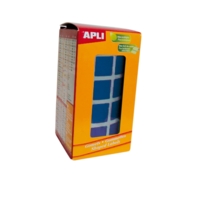 Rouleau de 2832 Gommettes Carrées 15 mm Bleu - Apli-Agipa