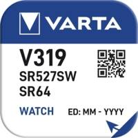 Pile montre argent oxyde V319 (SR64) SR527SW 1,55 Volt - VARTA