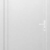 Porte de service PVC DAKAR blanc dormant 60 mm - 215 x 90 cm - Gedimat - EUROPEN