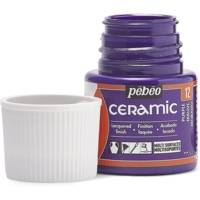 Flacon 45 ml peinture CERAMIC faïence et multi support MAUVE - PÉBÉO