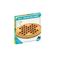 Jeu du Solitaire : plateau et pions en bois D 29cm - L'ARBRE A JOUER