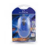 Souris Filaire USB RAPTOR 3D Optique 1000Dpi Bleu - TITANUM