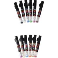 Set 12 Marqueurs SKRIB Peinture Acrylique Couleurs Classique - PÉBÉO
