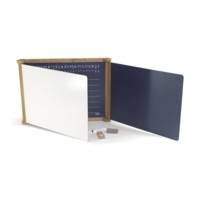 Tableau Mural Triptyque en Bois Ouvert 156x43 cm - Teinté Chene - JEUJURA