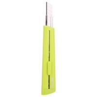 Cutter fun et fin 13 lames, vert - capuchon plastique - DELI