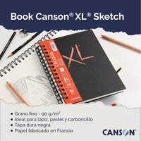 Carnet de dessin XL BOOK CROQUIS A5 90g 200 Pages Blanc - CANSON