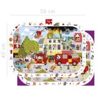 Puzzle d'observation, Pompiers - 76 Pièces - AVENUE MANDARINE