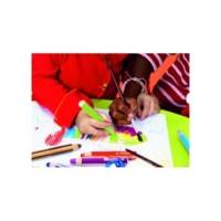 Crayon WOODY 3 en 1 Extra large Argent - STABILO