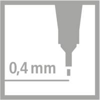Stylo-Feutre POINT 88 Pointe Fine 0,4 mm Brun - STABILO