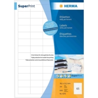 Etui de 2400 Etiquettes SuperPrint Rondes D 40 mm Blanc - HERMA