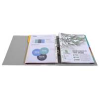 Classeur à levier Prem'Touch Polypropylène - Dos 80mm - A4 maxi - Gris foncé - EXACOMPTA