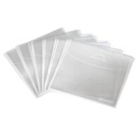 Pochettes de protection pour CD/DVD, paquet de 50, Transparent - HAMA