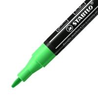 Marqueur pointe fine FREE acrylic T100 vert feuille - STABILO