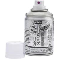 Aérosol 100 ml Peinture opaque permanente faible odeur PAILLETTE ARGENT - PÉBÉO