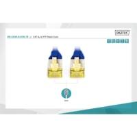 Câble patch RJ45 LSOH AWG 27/7 CAT 6 S/FTP Blindé 3 m Bleu - DIGITUS