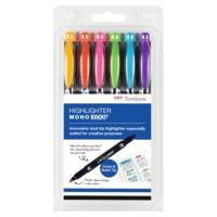 Pochette de 6 surligneurs Double Pointe MONO edge - TOMBOW