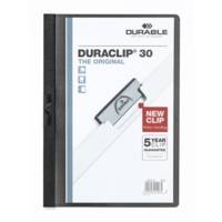 Lot de 5 chemises à clip DURACLIP ORIGINAL 30, format A4,noir - DURABLE