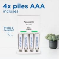 Eneloop Chargeur Basic Charger BQ-CC51 avec 4xAAA 800mAh - PANASONIC