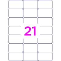 Boîte de 1200 étiquettes multi-usage blanches 63,5 x 38,1 mm - OFFICE STAR