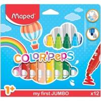 Feutre COLOR'PEPS Maxi, étui carton de 12 - MAPED