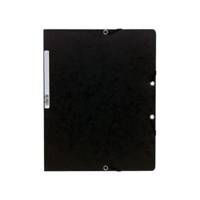 Chemise à élastiques sans Rabats carton 400g 24x32 cm Noir - EXACOMPTA