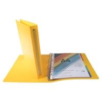 Classeur 4 anneaux 30 mm polypropylène Opaque A4 maxi Jaune - EXACOMPTA