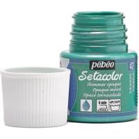 Flacon 45 ml Peinture SETACOLOR opaque pour textiles TURQUOISE moiré - PÉBÉO