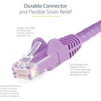 Câble réseau Cat6 UTP sans crochet - 3 m Violet - STARTECH.COM