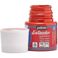 Flacon 45 ml Peinture Setacolor pour tissus clairs ORANGE VIF - PÉBÉO