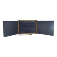 Tableau Mural Triptyque en Bois Ouvert 156x43 cm - Teinté Chene - JEUJURA