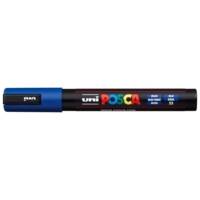 Marqueur pointe conique moyenne pc5m 1,8 - 2,5mm bleu foncé - POSCA