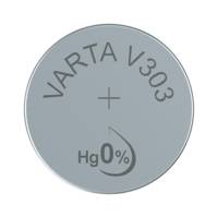Pile oxyde argent pour montres V303 (SR44) 1,55 Volt - VARTA
