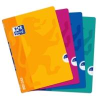 Cahier OPENFLEX agrafé A4 140 pages grands carreaux 90g coloris aléatoire - OXFORD