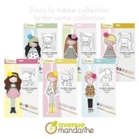 Kit Créatif Enfant - Poupée en coton Imprimé à Peindre Jaune - AVENUE MANDARINE