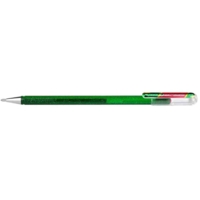 Stylo roller gel Hybrid Dual Metallic Glitter, rouge - Pentel