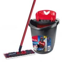 Set Complet Ultra Max Seau Essoreur + Balai à Plat MicroFibre - VILEDA