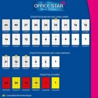 OS43431 - Boite de 1400 étiquettes multi-usages 105x39 mm - OFFICE STAR