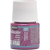 Flacon 45 ml Peinture Setacolor pour tissus clairs Pailletée TOURMALI - PÉBÉO