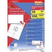 Pochette 300 étiquettes blanches multi-usage 99,1 x 57 mm - Apli-Agipa